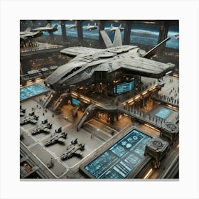 A Detailed Close Up Scene Showing The Drone Deploy Canvas Print