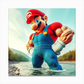 Happy Mario Day Canvas Print
