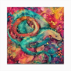 Snake Painting Canvas Print