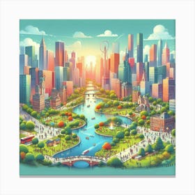 Chicago Cityscape Canvas Print