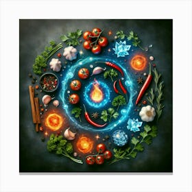 Concept Of Food Canvas Print