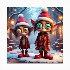 Christmas Elves 11 Canvas Print