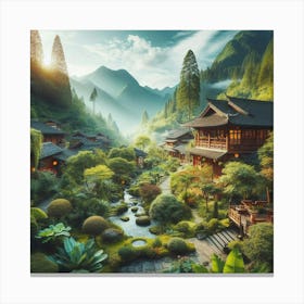 Chinese Garden 5 Canvas Print