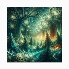 Fractal Forest Canvas Print