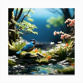 Bird In The Forest 1 Canvas Print