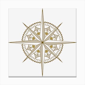 Wind Rose Compass Rose Ancient Compass Angle Technic Triangle Canvas Print