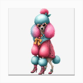 Poodle 2 Stampe su tela