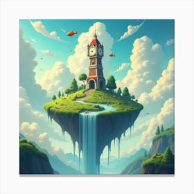 Clock Tower Island Canvas Print