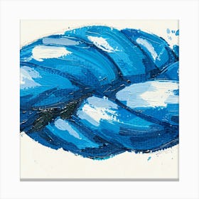 Blue Yarn Canvas Print