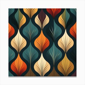 Abstract Floral Pattern 7 Canvas Print