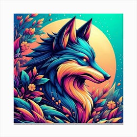 Wolf Painting Canvas Print