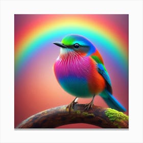 Rainbow Bird 1 Canvas Print