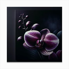 Orchid On Canvas Canvas Print