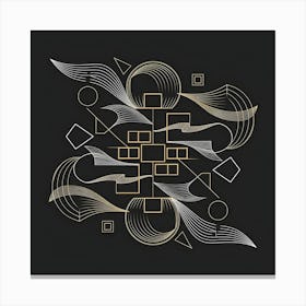 Golden Elegance Canvas Print