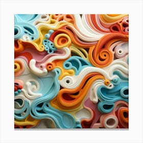 Colorful Swirls Canvas Print