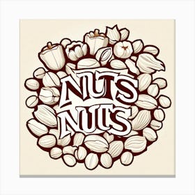 Nuts Logo 3 Canvas Print
