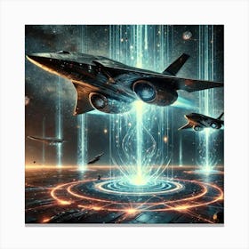 A Stunning Depiction Of Interdimensional Bombers, Canvas Print