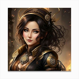 Gears and Glamour Canvas Print