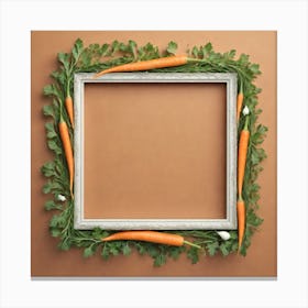 Carrots In A Frame 39 Canvas Print