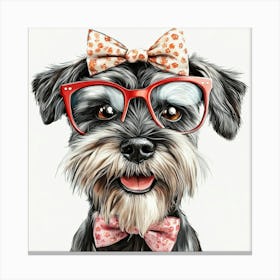 Schnauzer 44 Canvas Print