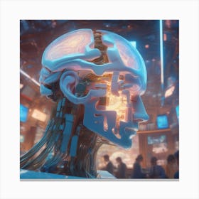 Futuristic Artificial Intelligence 2 Canvas Print