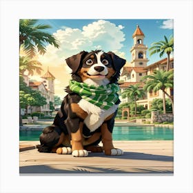 Bernese Dog Canvas Print