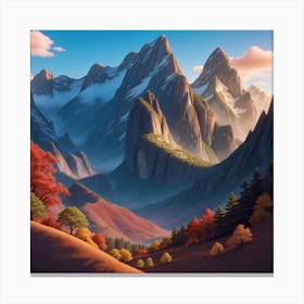 Mountain Landscape Canvas Print