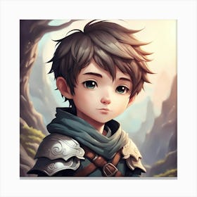 Tiny Adventurer of the Woods Canvas Print