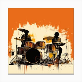 Drums On The Wall Canvas Print