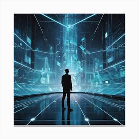 Futuristic City 10 Canvas Print