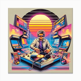 80s Dj Canvas Print