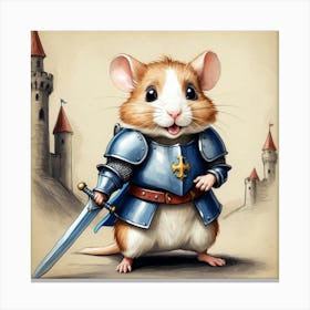 Knight Mouse Canvas Print