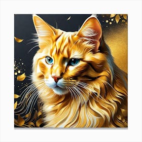 Golden Cat 31 Canvas Print