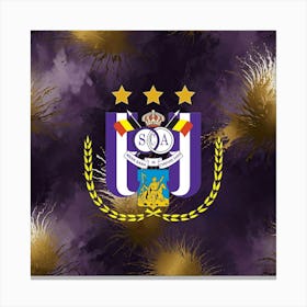 R.S.C. Anderlecht Logo Wall Art 11 Canvas Print