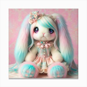 Pastel Bunny Canvas Print