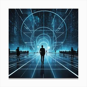 Futuristic Cityscape 4 Canvas Print