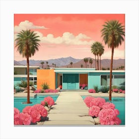 Palm Springs Art Print 1 2 Canvas Print