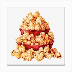 Popcorn Bowls Canvas Print