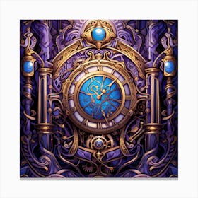 Clock Of The Gods Canvas Print