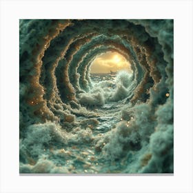 Tunnel In The Ocean Canvas Print