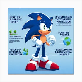 Sonic The Hedgehog 32 Canvas Print