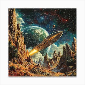 Spaceship 3 Canvas Print