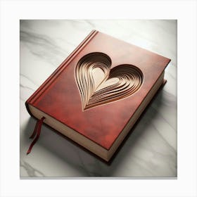 Heart Shaped Book 5 Canvas Print