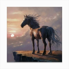 Sunset Horse 59 Canvas Print