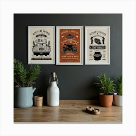 Three Framed Prints Canvas Print