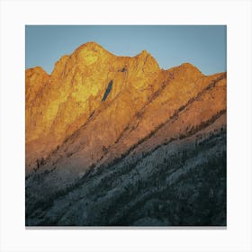 Sunrise Over A Mountain Canvas Print