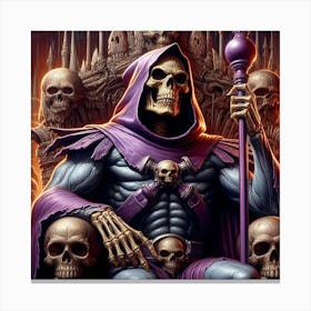 King Of The Skeletons Canvas Print