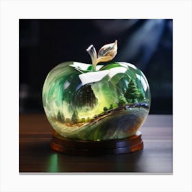 Apple In The Forest Canvas Print