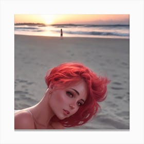 Red Haired Girl Canvas Print