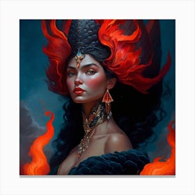 Fire Queen Canvas Print